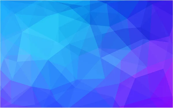 三角形と折り紙のスタイルでグラデーションのピンク ・ ブルーの多角形デザイン パターンを光します。 — ストックベクタ