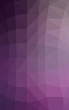 Üçgenler ve degrade origami tarzında oluşan hafif mor poligonal tasarım deseni