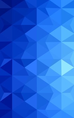 Üçgenler ve degrade origami tarzı oluşur mavi köşeli tasarım deseni.