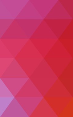 Üçgenler ve degrade origami tarzı oluşur çok renkli mavi, kırmızı kenarlı tasarım deseni.