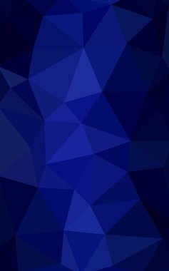 Üçgenler ve degrade origami tarzı oluşur koyu mavi köşeli tasarım deseni