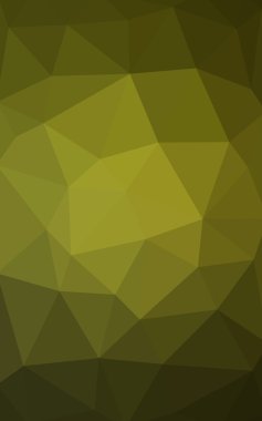 Üçgenler ve degrade origami tarzında oluşan ışık yeşil köşeli tasarım deseni