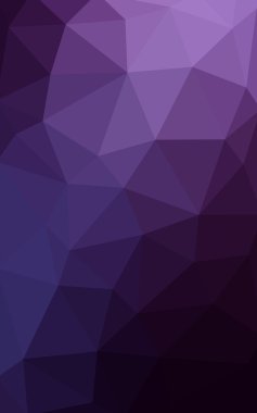 Üçgenler ve degrade origami tarzında oluşan koyu mor kenarlı tasarım deseni