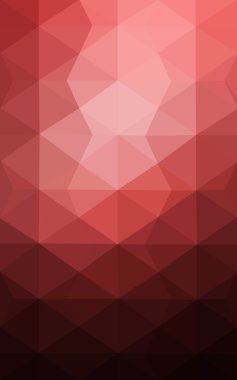 Üçgenler ve degrade origami tarzı oluşur çok renkli pembe, kırmızı, turuncu poligonal tasarım deseni.