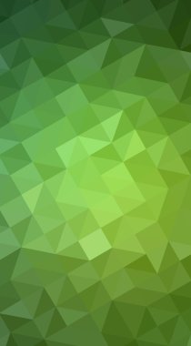 Üçgenler ve degrade origami tarzı oluşur yeşil köşeli tasarım illüstrasyon.