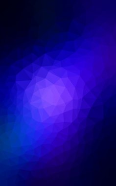 Üçgenler ve degrade origami tarzı oluşur koyu mavi köşeli tasarım deseni