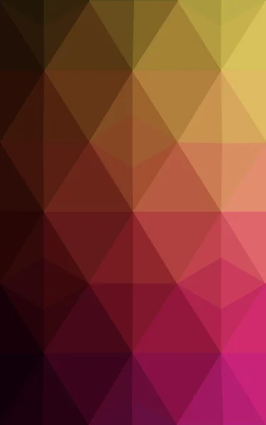 Patrón multicolor de diseño poligonal de color rosa oscuro, amarillo, que consiste en triángulos y gradiente en estilo origami . — Foto de Stock