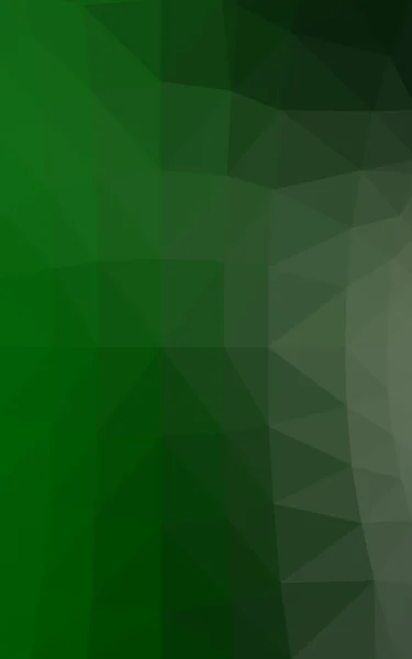 Patrón de diseño poligonal verde oscuro, que consiste en triángulos y gradiente en estilo origami —  Fotos de Stock