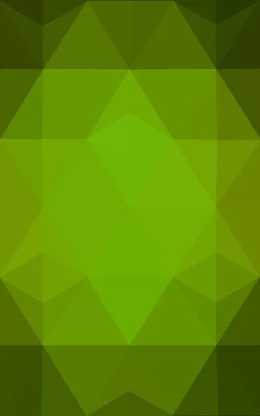 Green polygonal design pattern, which consist of triangles and gradient in origami style. — Stock Photo, Image