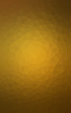 Üçgenler ve degrade origami tarzında oluşan koyu turuncu poligonal tasarım deseni