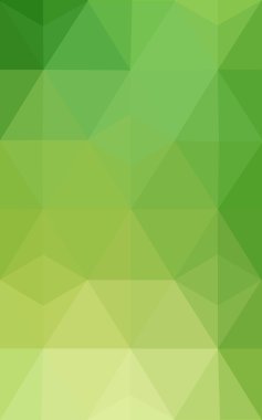 Üçgenler ve degrade origami tarzı oluşur çok renkli yeşil, sarı, turuncu poligonal tasarım deseni.