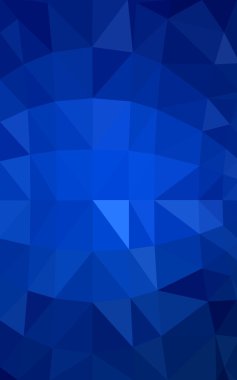 Üçgenler ve degrade origami tarzı oluşur koyu mavi köşeli tasarım deseni