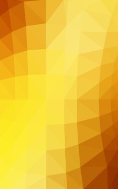 Üçgenler ve degrade origami tarzında oluşan ışık turuncu poligonal tasarım deseni