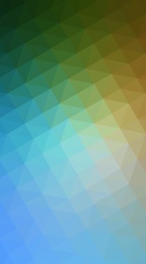 Üçgenler ve degrade origami tarzı oluşur çok renkli yeşil, mavi köşeli tasarım illüstrasyon.