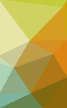 Üçgenler ve degrade origami tarzı oluşur çok renkli yeşil, sarı, turuncu poligonal tasarım deseni.