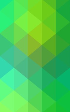 Üçgenler ve degrade origami tarzında oluşan ışık yeşil köşeli tasarım deseni