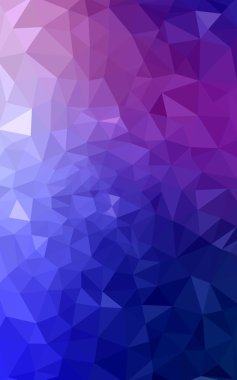 Üçgenler ve degrade origami tarzı oluşur çok renkli pembe, mavi köşeli tasarım deseni.