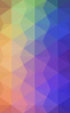 Üçgenler ve degrade origami tarzı oluşur çok renkli köşeli tasarım deseni.