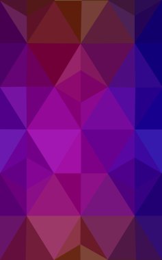 Üçgenler ve degrade origami tarzı oluşur çok renkli koyu mavi, kırmızı kenarlı tasarım deseni.