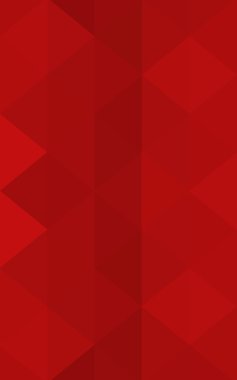 Üçgenler ve degrade origami tarzında oluşan ışık kırmızı köşeli tasarım deseni
