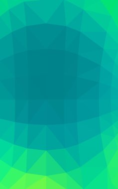 Üçgenler ve degrade origami tarzında oluşan ışık yeşil köşeli tasarım deseni