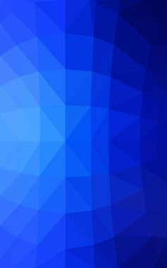 Üçgenler ve degrade origami tarzında oluşan ışık mavi köşeli tasarım deseni