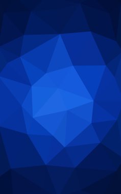 Üçgenler ve degrade origami tarzı oluşur koyu mavi köşeli tasarım deseni