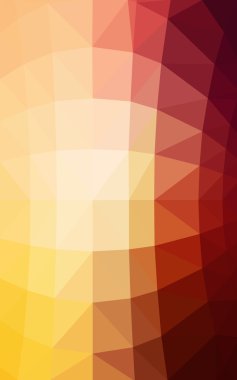 Kırmızı, sarı poligonal tasarım deseni, hangi üçgenler ve degrade origami tarzında oluşan ışık