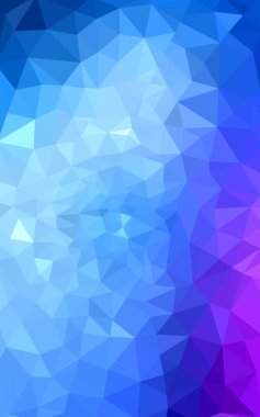 Üçgenler ve degrade origami tarzı oluşur çok renkli pembe, mavi köşeli tasarım deseni.