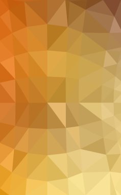 Üçgenler ve degrade origami tarzında oluşan ışık turuncu poligonal tasarım deseni