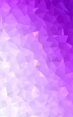 Üçgenler ve degrade origami tarzında oluşan hafif pembe poligonal tasarım deseni