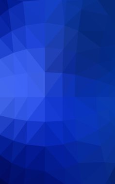 Üçgenler ve degrade origami tarzı oluşur koyu mavi köşeli tasarım deseni