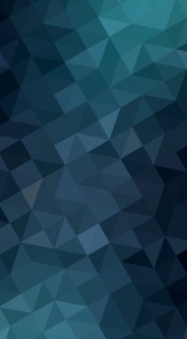 Üçgenler ve degrade origami tarzında oluşan koyu mavi köşeli tasarım illüstrasyon.