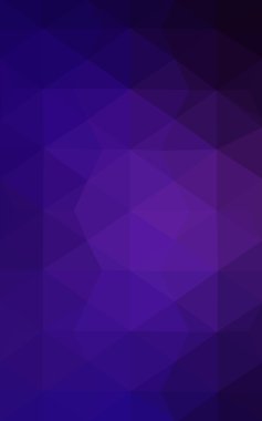 Üçgenler ve degrade origami tarzında oluşan koyu mor kenarlı tasarım deseni.