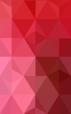 Üçgenler ve degrade origami tarzı oluşur kırmızı köşeli tasarım deseni.