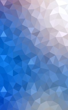 Üçgenler ve degrade origami tarzı oluşur çok renkli mavi, sarı, turuncu poligonal tasarım deseni.