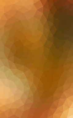 Üçgenler ve degrade origami tarzında oluşan koyu turuncu poligonal tasarım deseni.
