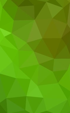 Üçgenler ve degrade origami tarzında oluşan ışık yeşil-sarı poligonal tasarım deseni