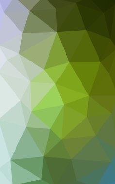 Açık mavi, poligonal tasarım deseni, yeşil üçgenler ve degrade origami tarzı hangi oluşur