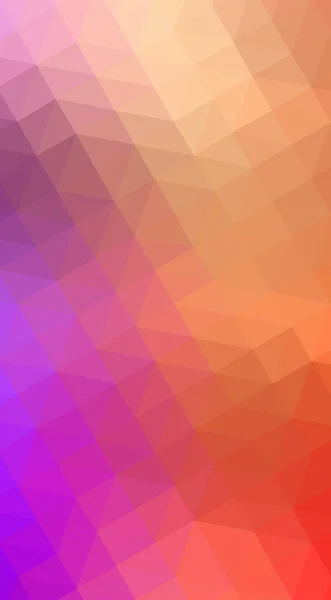 Mehrfarbige polygonale Designillustration, die aus Dreiecken und einem Farbverlauf im Origami-Stil besteht. — Stockfoto