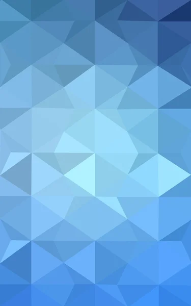 Blue polygonal design pattern, which consist of triangles and gradient in origami style. — Stock Photo, Image