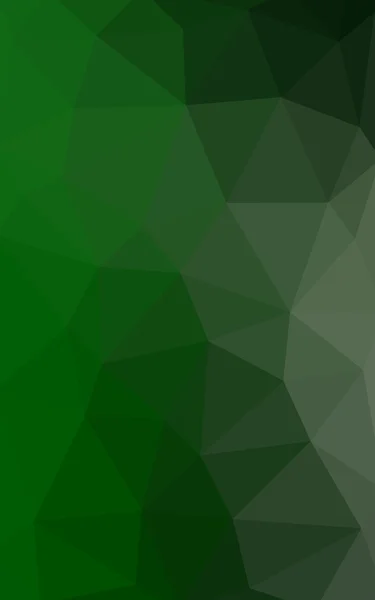 Mörk grön polygonal designmönster, som består av trianglar och lutningen i origami stil — Stockfoto