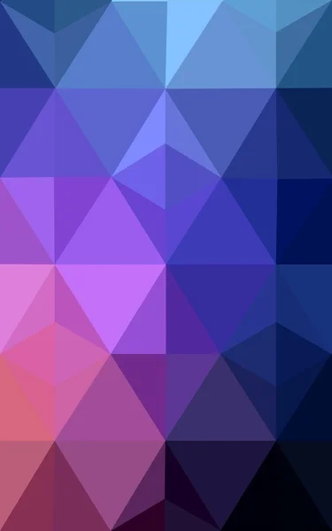 Multicolor donker blauw, rood veelhoekige ontwerppatroon, die bestaan uit driehoeken en verloop in origami stijl. — Stockfoto