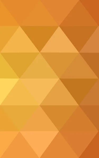 Orangefarbenes polygonales Muster, das aus Dreiecken und Farbverlauf besteht, Hintergrund im Origami-Stil. — Stockfoto
