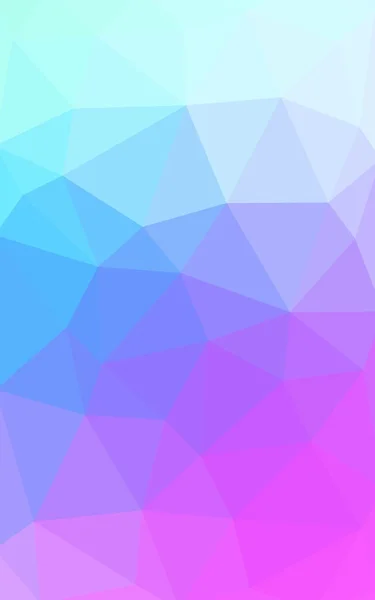 Világos rózsaszín, kék sokszögű tervezési minta, amely áll a háromszögek és átmenet, origami stílusban — Stock Fotó