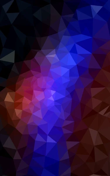 多色黑蓝色、 红色多边形设计模式，三角形和梯度的折纸样式组成的. — 图库照片