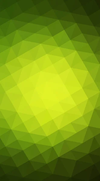 Ilustración de diseño poligonal verde, que consiste en triángulos y gradiente en estilo origami . —  Fotos de Stock