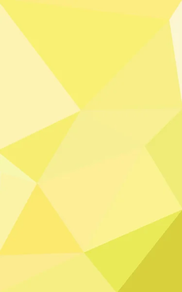 Gelbes polygonales Muster, das aus Dreiecken und Gradienten im Origami-Stil besteht. — Stockfoto