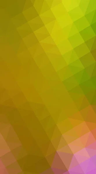 Multicolor grön, gul, orange polygonal design illustration, som består av trianglar och lutning i origami stil. — Stockfoto