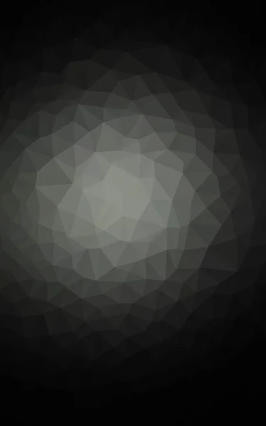 Dark gray polygonal design pattern,which consist of triangles and gradient in origami style — Stock Photo, Image